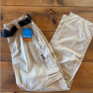 NWT Columbia Mens Silver Ridge Utility Convertible Khaki Pants Outdoor 32x32